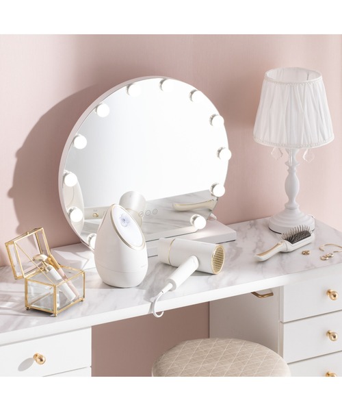 Francfranc（フランフラン） 鏡 フレームレス ハリウッドミラー