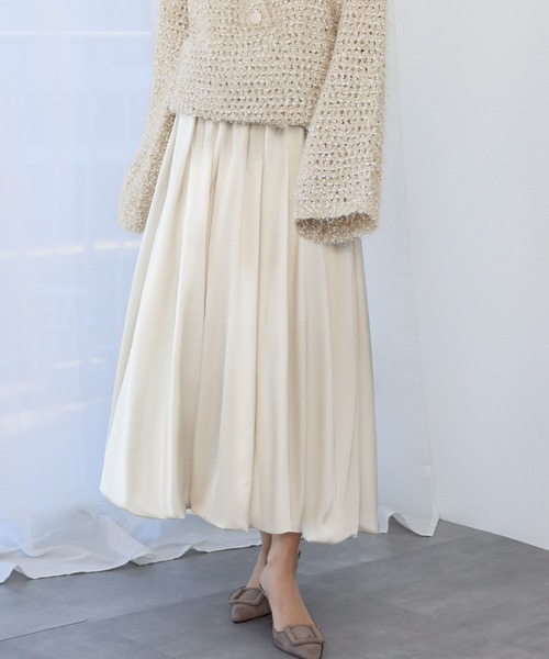 ELFRANK スカート サテンロングバルーンスカート : ZOZOTOWN Yahoo!店