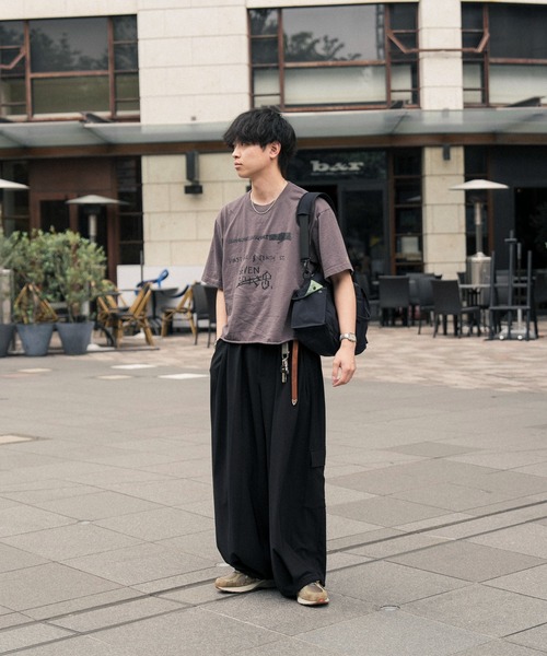 Nanmo. カーゴパンツ PIQUE WIDE TUCK CARGO PANTS / ピケワイドタック