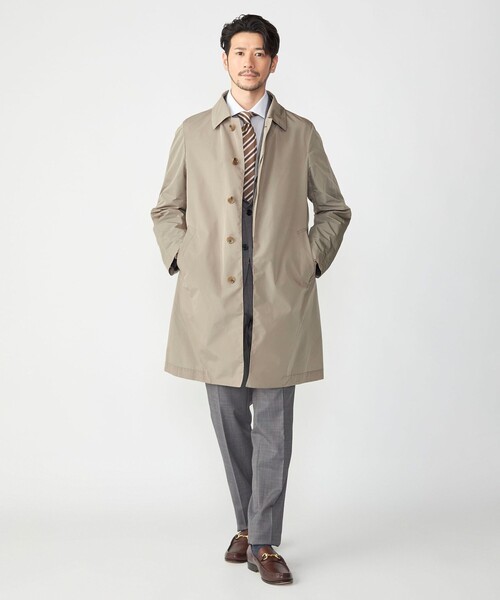 SHIPS（シップス） ステンカラーコート コート SHIPS: ナイロン シルク