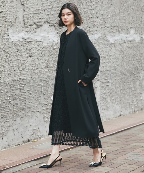 SMILE ORCHID（スマイルオーキッド） ノーカラーコート コート ノー