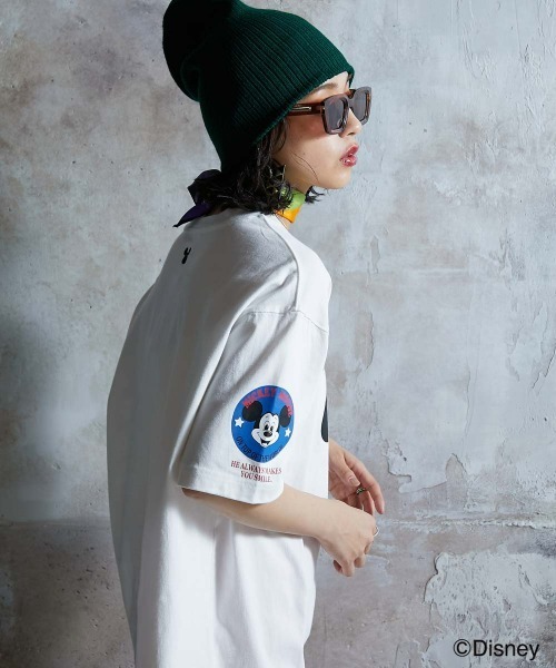 Disney（ディズニー） tシャツ ミッキーマウス/綿100％フェイス