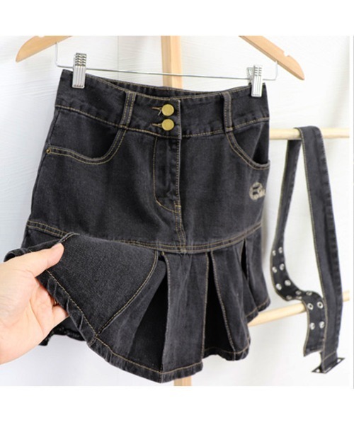 miniministore（ミニミニストア） スカート ミニデニムプリーツ