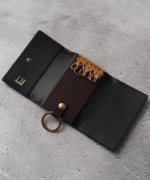 dunhill（ダンヒル） キーケース 「DUNHILL/ダンヒル」本革 メタルロゴ