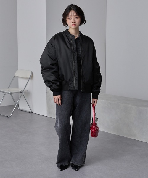 MONO-MART（モノマート） ma1 ma-1 ショートボリューム撥水ナイロン