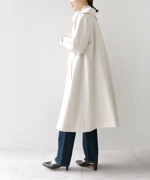 SHIPS any コート アウター any: ドライツイル ショールカラー Aライン