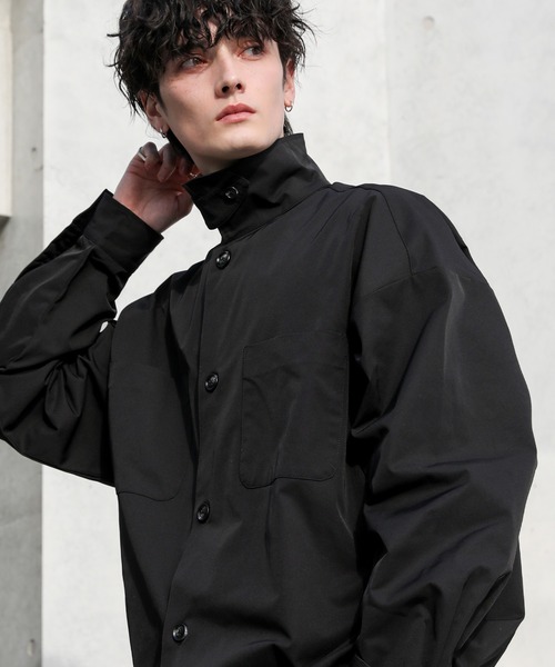 ASTRONOMY コート ジャケット 2wayハイネック仕様ダブルポケットシャツ