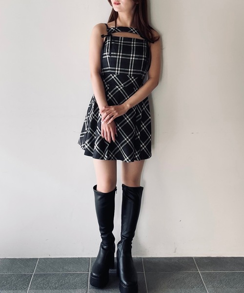 NOMAE（ノーマエ） ワンピース ショートニット×キャミワンピースセット