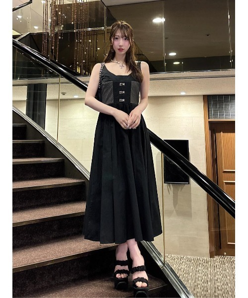 Darich（ダーリッチ） サンダル サテンプラットフォームサンダル