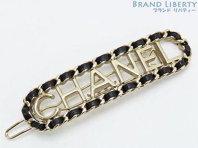 CHANEL ロゴ入りヘアピン ヘアクリップ2個セット CHANEL ロゴ入り