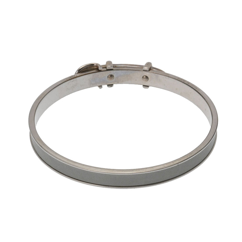 エルメスバングル ベルトモチーフ 水色 レディース メタル