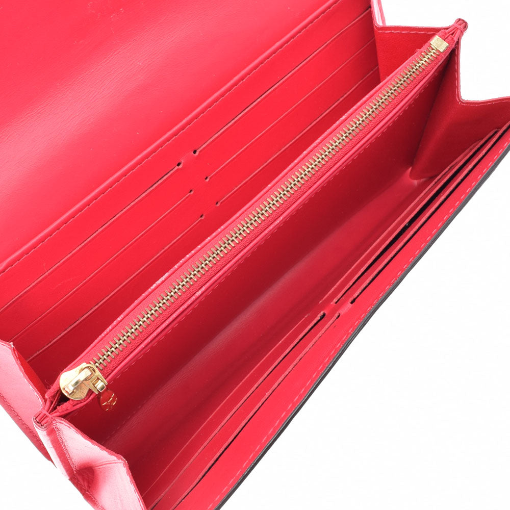 ルイヴィトンポルトフォイユ サラ 14125 ホットピンク ゴールド金具
