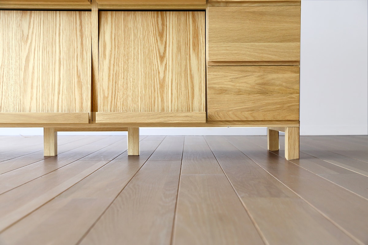 LECCE 77マガジンレコードラック オーク