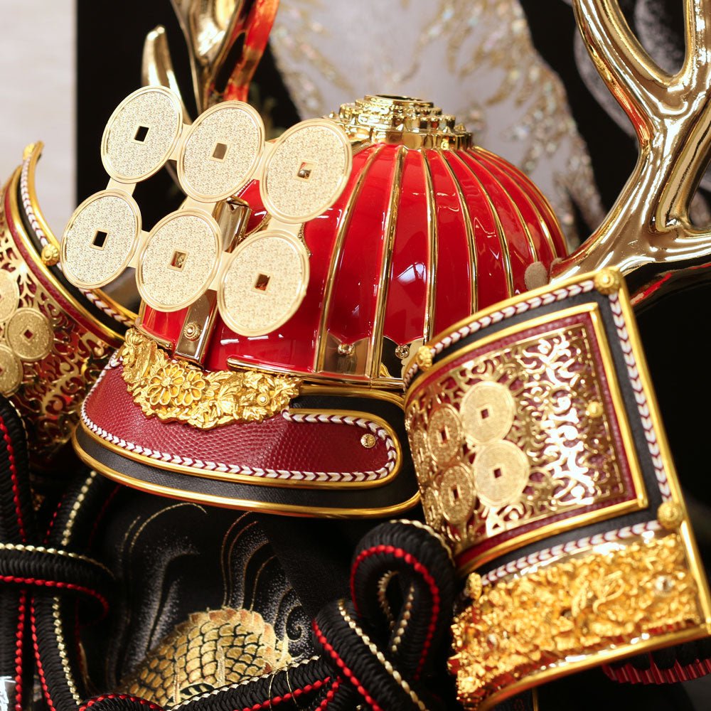 横幅85cm｜着用兜飾り 武将 真田幸村｜5月人形｜優雅で豪快｜派手で