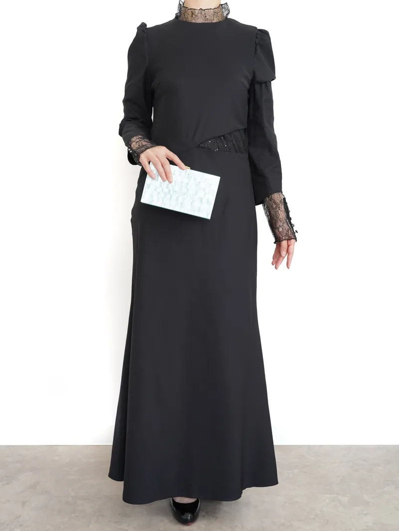 Ameri VINTAGE（アメリ ヴィンテージ）HOLE SPANGLE LACE DRESS