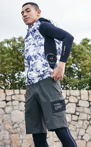 V8812 JIST8118適合 サイドファン長袖フードジャケット 静電気帯電防止