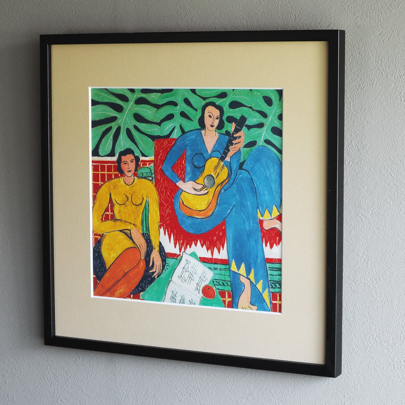 アンリ・マティス 「音楽」アートポスター（フレーム付き） / Henri