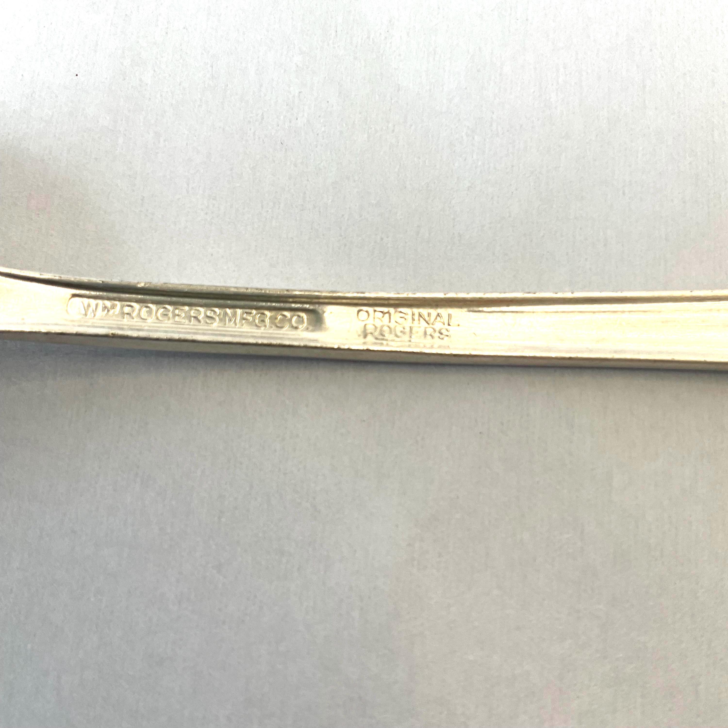 William Rogers Silver Plated Tea Spoons, Avalon Cabin Pattern Set