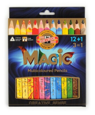 MAGIC Colored Jumbo Triangular PENCIL Set KOH-I-NOOR 3408