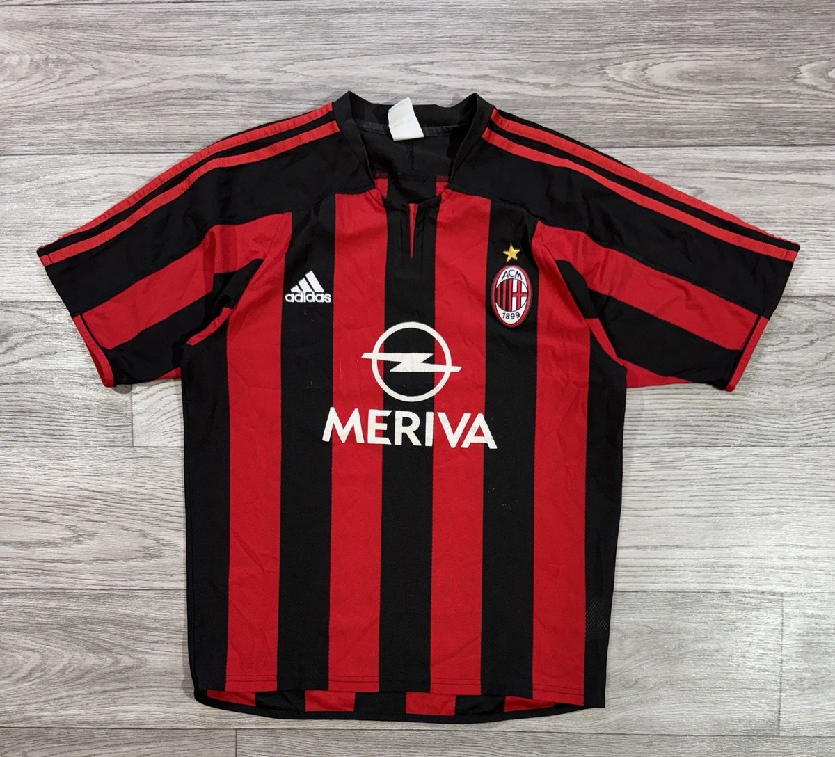 AC MILAN 2003 2004 HOME FOOTBALL SHIRT SOCCEE JERSEY SIZE S Adidas