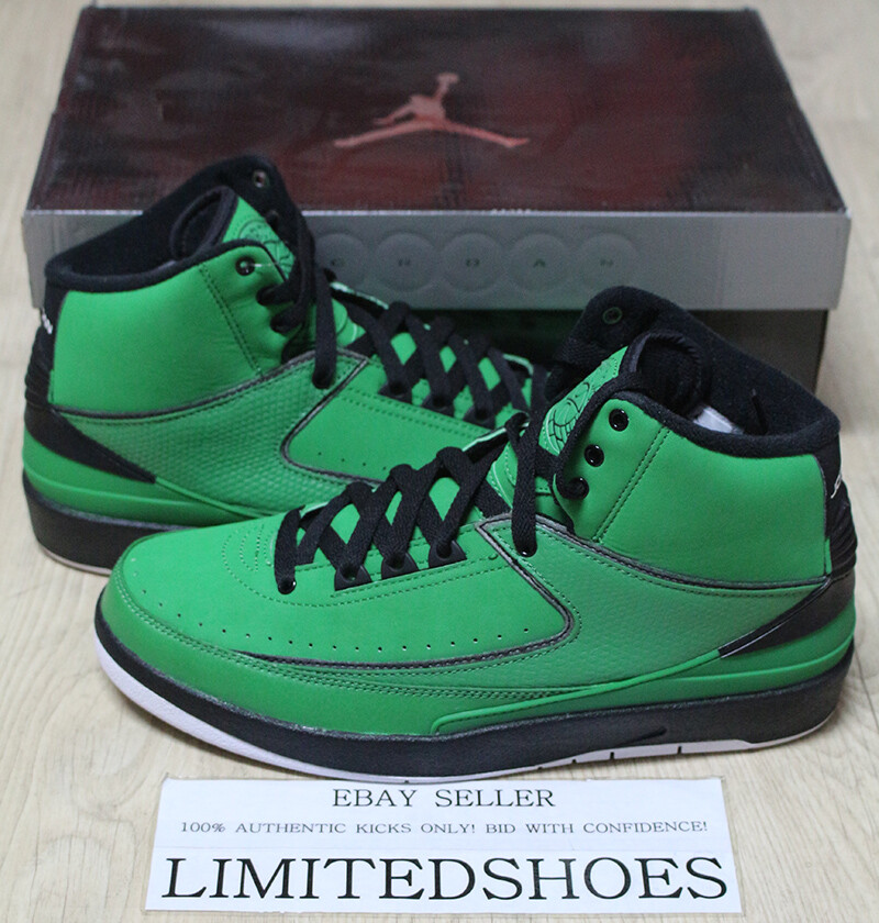 NIKE AIR JORDAN 2 RETRO CANDY PACK CLASSIC GREEN 395709-301 US 8.5