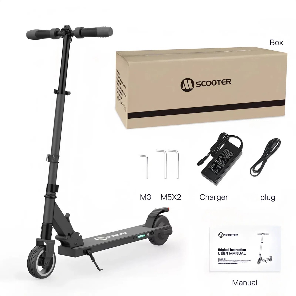 Megawheels S1 Electric Scooter for Kids Teens 250W Adjustable