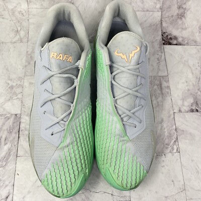 Nike Zoom Vapor Cage 4 Grey Green Glow Rafa Nadal Tennis Court