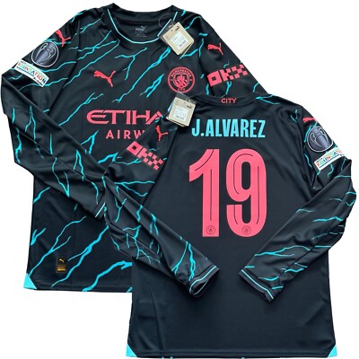 価格相談】 マンチェスター・シティ J. ALVAREZ 19番 シャツ XL 2023