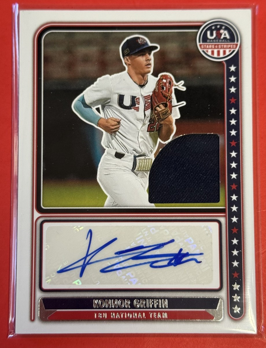 🔥 2024 KONNOR GRIFFIN Patch AUTOGRAPH /199 USA Baseball 18u🔥 #1