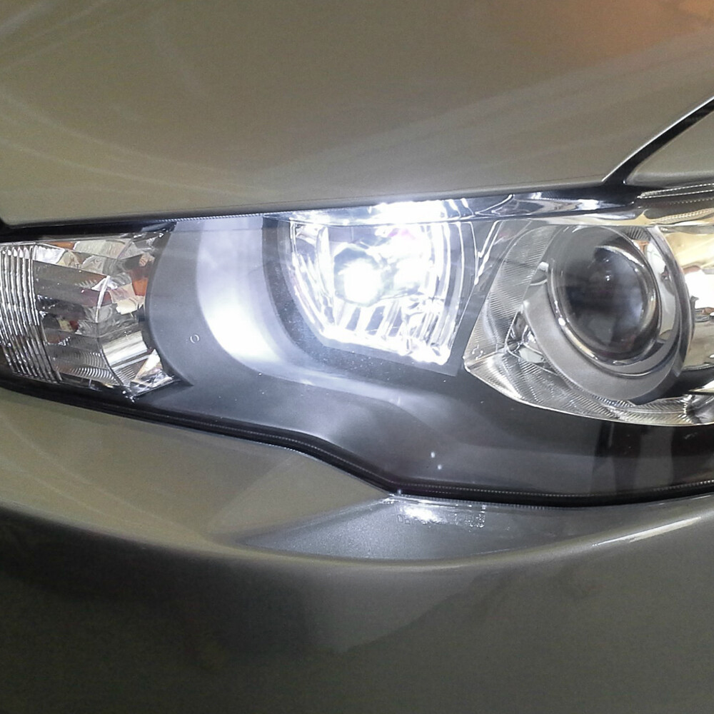 2 HID White 1156 LED Bulbs for Mitsubishi Lancer Evo X Daytime