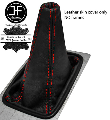 RED STITCH TOP GRAIN LEATHER MANUAL SHIFT BOOT FITS NISSAN 300ZX