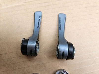 Shimano 600 7 Speed Road Bike Downtube Shifters Braze On SL-6400