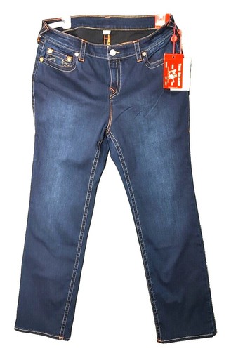 True Religion Jeans Jackson Men 34x30 Straight Light Wash