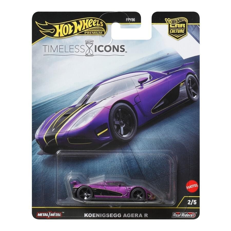 Hot Wheels Premium Koenigsegg Agera R Purple Timeless Icons 2025