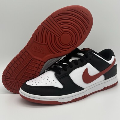 Nike Dunk Low Retro White Dragon Red Black Sneakers DV0833-108