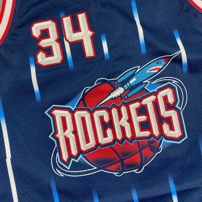 100% Authentic Hakeem Olajuwon Mitchell & Ness 96 97 Rockets