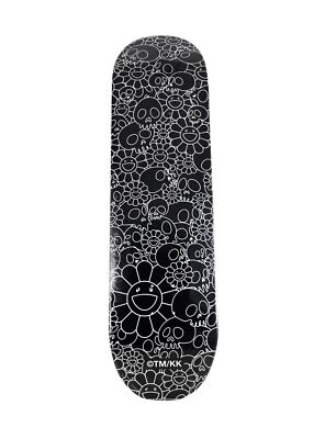 Takashi Murakami Flowers Skulls Black Skateboard Skate Deck 2018