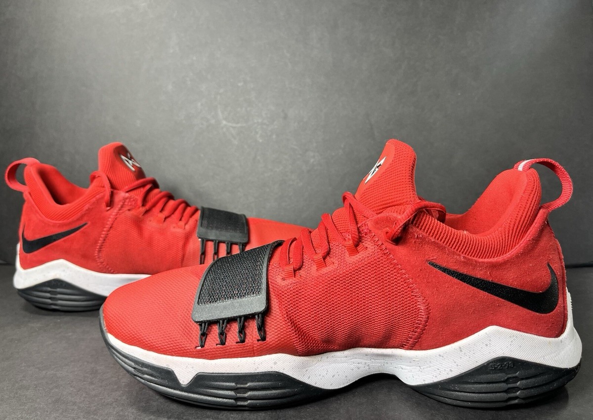 Nike PG1 Paul George University Red Black Basketball Shoes 878627