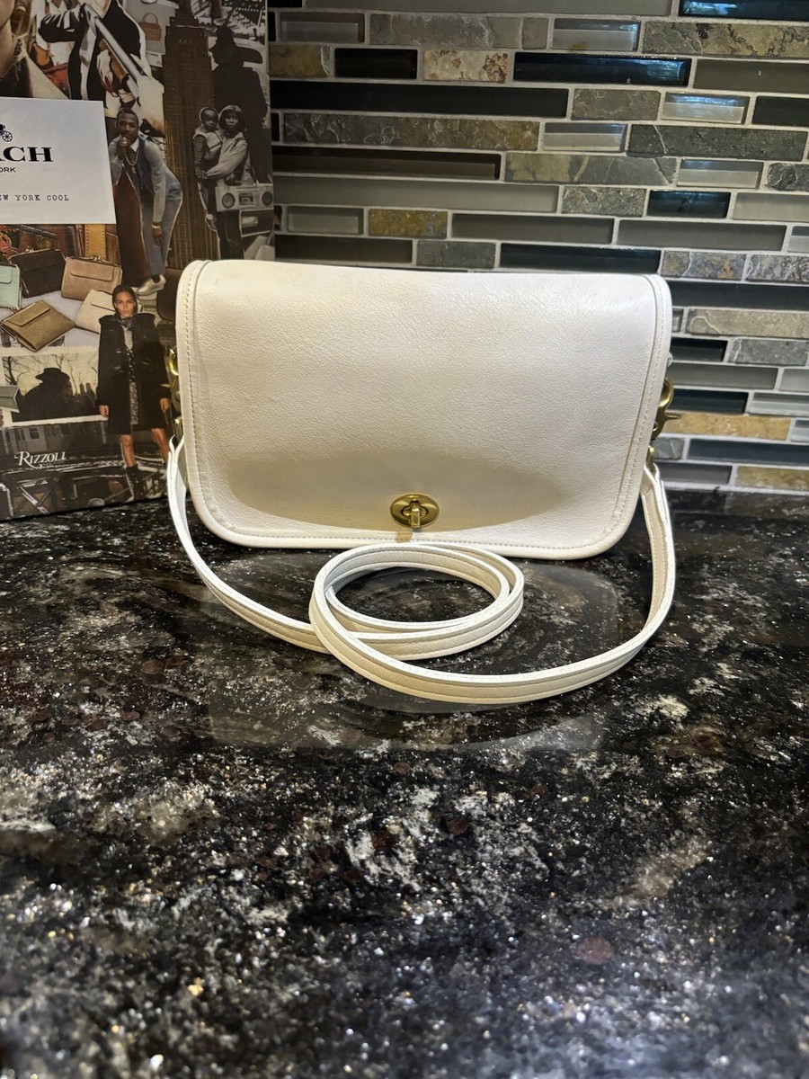 COACH Vintage Penny Pocket Purse CROSSBODY SHOULDER BAG 9755 Bone