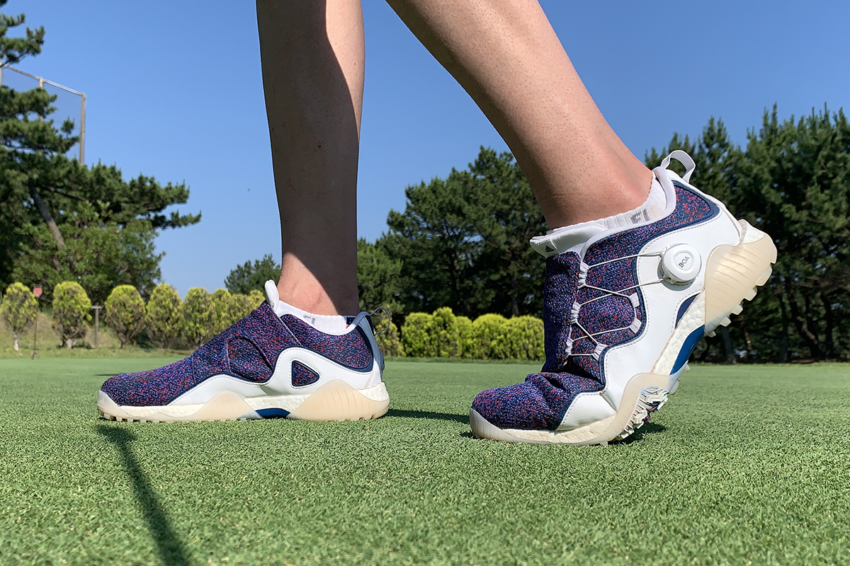 ゆん】新品未使用 adidas GX3940 ゴルフシューズ レディース