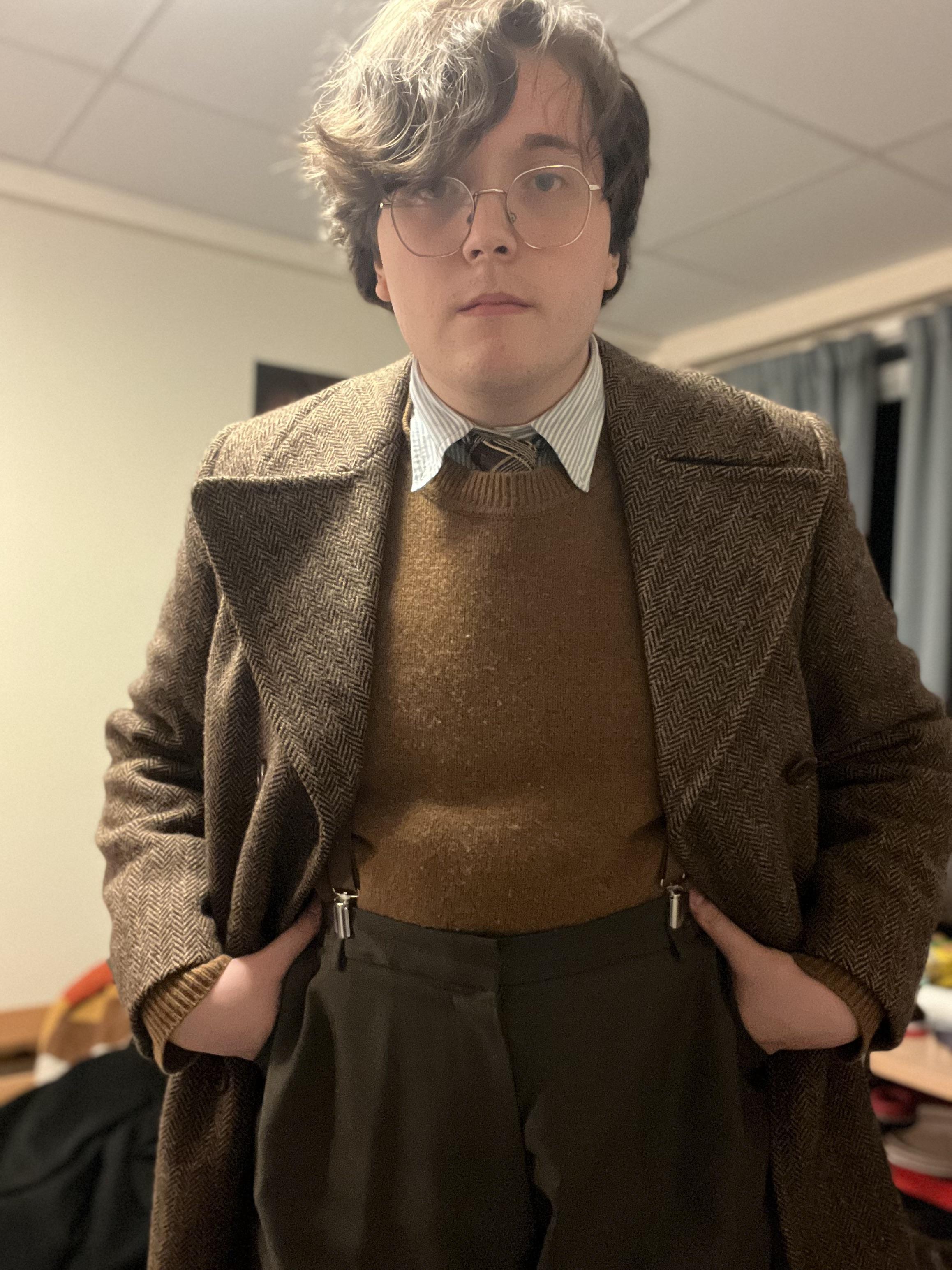 Recently found this 1930s tweed ulster coat in the loft of a