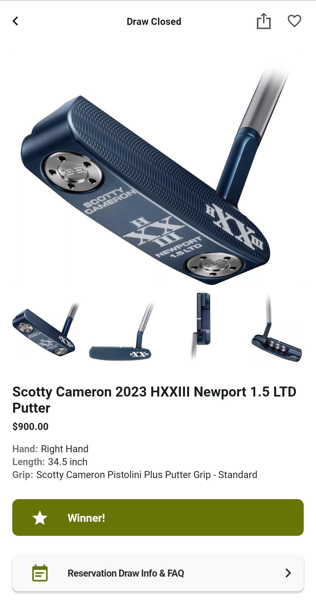 H23 LTD launch GG : r/scottycameron
