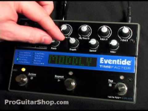 Eventide Timefactor Delay Pedal Part 1 - YouTube