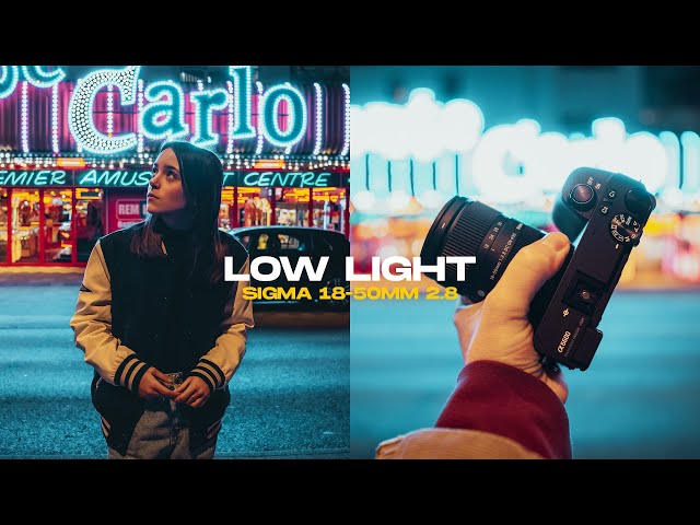 Sigma 18-50mm F2.8 in Low Light (Sony A6600) - YouTube