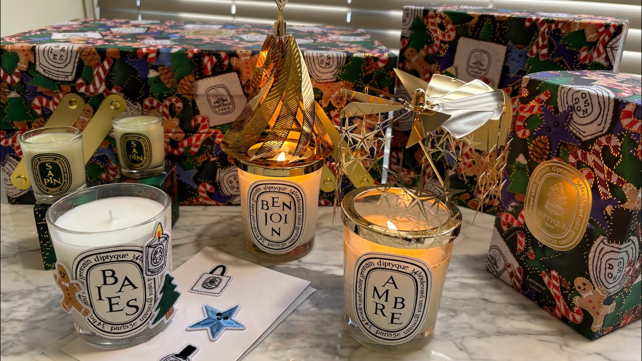 Diptyque Holiday 2024 🎁 Carousel Set with Baies Candle 🎄Lantern