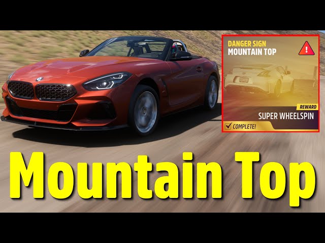 Forza Horizon 5 Mountain Top Danger Sign Modern Sports Cars A800 +