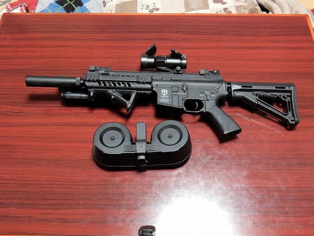 東京マルイ ツインドラムマガジンをハイサイクル電動ガン パトリオット