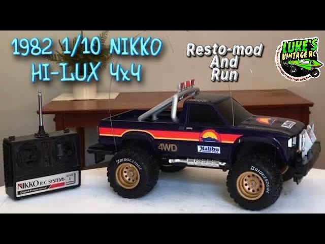 1982 NIKKO HILUX 1/10 4WD TRUCK RESTO-MOD AND RUN - YouTube