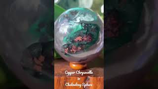 コッパークリソコラ インカルセドニースフィア中 インドネシア産