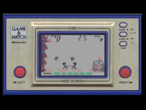 ゲームウオッチ ファイア FIRE - YouTube